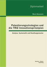 Patentierungsstrategien Und Die Triz Innovationsprinzipien: Analyse, Systematik Und Handlungsmuster