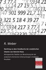 Nachtrag zu dem Handbuche der analytischen Chemie von Heinrich Rose