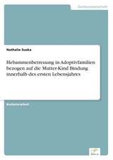 Hebammenbetreuung in Adoptivfamilien bezogen auf die Mutter-Kind Bindung innerhalb des ersten Lebensjahres