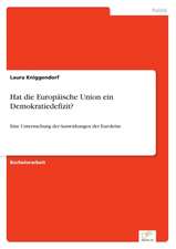 Hat die Europäische Union ein Demokratiedefizit?