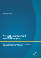 Vertriebsmanagement Von It-Losungen: Ein Strategischer Ansatz Fur Vertriebsleiter, Geschaftsfuhrer Und Praktiker