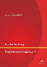 Soziale Beratung: Konzeption Professioneller Leitlinien Sowie Konsequenzen Fur Praxis Und Personal