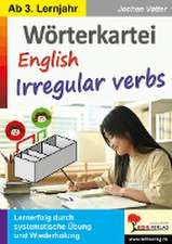 Wörterkartei English Irregular verbs