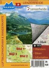 Ferienregion Lenzerheide 1 : 35 000 Wanderkarte & Luftbildpanoramakarte