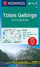 KOMPASS Wanderkarte 19 Totes Gebirge, Almtal, Stodertal 1:50.000