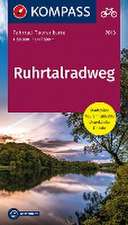 KOMPASS Fahrrad-Tourenkarte Ruhrtalradweg 1:50.000