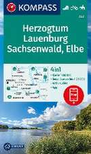 KOMPASS Wanderkarte 722 Herzogtum Lauenburg, Sachsenwald, Elbe 1:50.000