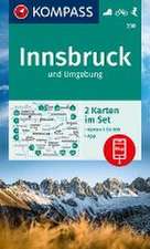 KOMPASS Wanderkarten-Set 290 Innsbruck und Umgebung (2 Karten) 1:50.000