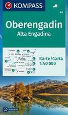 KOMPASS Wanderkarte 99 Oberengadin / Alta Engadina 1:40.000