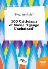 Hey, Asshole! 100 Criticisms of Movie Django Unchained