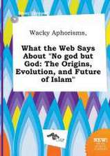 Wacky Aphorisms, What the Web Says about No God But God: The Origins, Evolution, and Future of Islam