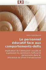 Le Personnel Educatif Face Aux Comportements-Defis