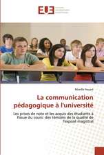 La communication pédagogique à l'université