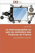 La Mecanographie Au Sein Du Ministere Des Finances En France: Aspects Neurochimiques