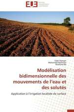 Modelisation Bidimensionnelle Des Mouvements de L'Eau Et Des Solutes: Une Incitation Au Risque?