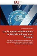 Les Equations Differentielles En Mathematiques Et En Physique