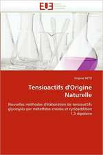 Tensioactifs D''Origine Naturelle