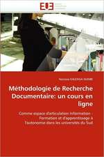 Methodologie de Recherche Documentaire