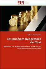 Les Principes Budgetaires de L'Etat