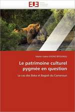 Le Patrimoine Culturel Pygmee En Question: Approche Par La Theorie de L Auto-Efficacite