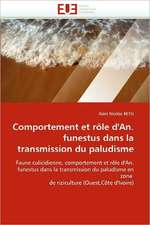 Comportement Et Role D'An. Funestus Dans La Transmission Du Paludisme: Synthese Organique Et Proprietes Physicochimiques