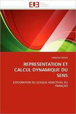 Representation Et Calcul Dynamique Du Sens