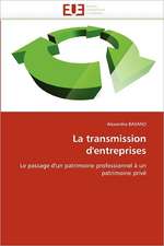 La transmission d'entreprises