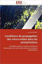 Conditions de propagation des micro-ondes dans les précipitations