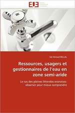 Ressources, usagers et gestionnaires de l¿eau en zone semi-aride