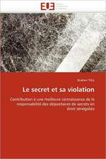 Le secret et sa violation