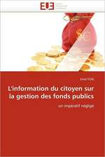 L''information du citoyen sur la gestion des fonds publics