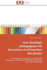 Une Strategie Pedagogique de Formation Et D Insertion Des Jeunes: Cas de Amasco