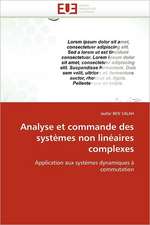 Analyse et commande des systèmes non linéaires complexes