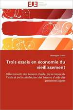 Trois essais en économie du vieillissement