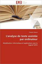 L''analyse de texte assistée par ordinateur