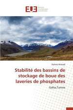 Stabilite Des Bassins de Stockage de Boue Des Laveries de Phosphates: Culture Et Tourisme