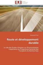 Route Et Developpement Durable: Rupture Ou Continuite?