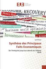 Synthèse des Principaux Faits Economiques