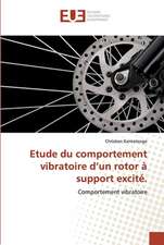 Etude du comportement vibratoire d¿un rotor à support excité.