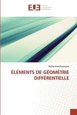 ÉLÉMENTS DE GÉOMÉTRIE DIFFÉRENTIELLE