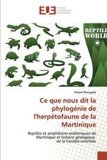 Ce que nous dit la phylogénie de l'herpétofaune de la Martinique