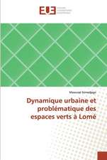 Dynamique urbaine et problématique des espaces verts à Lomé