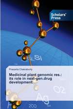 Medicinal plant genomic res.: its role in next-gen.drug development