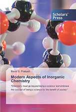 Modern Aspects of Inorganic Chemistry