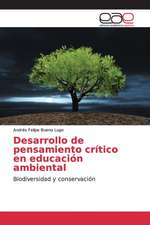 Desarrollo de pensamiento crítico en educación ambiental