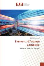 Éléments d'Analyse Complexe