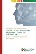 Gestão da informação para segurança pública de Moçambique