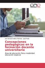 Concepciones pedagógicas en la formación docente universitaria