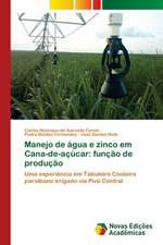 Manejo de água e zinco em Cana-de-açúcar: função de produção