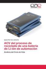 ACV del proceso de reciclado de una batería de Li-ión de automoción